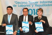 Presenta el ITAIGro, su Décimo Tercer Informe de Labores 2018, al Congreso del Estado.